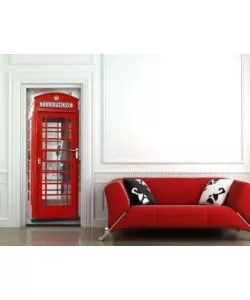 Rivestimento per porta cabina telefonica inglese, 83x210 cm